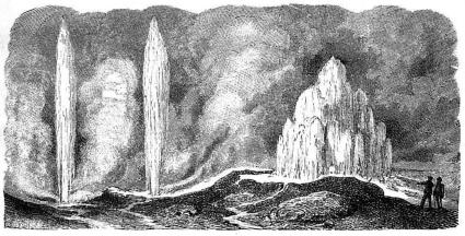 11. Geysir på Island.