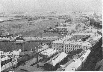 School of Navigation, Pier, Free Harbour<bPhoto taken on 6th Feb. 1930 from Otterhall