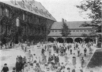 Play ground and back view of above school.