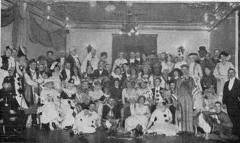 St. Andrew’s English Society’s Masked-Ball on March 19th<b1914 held at Gothenburg. W. J. Dawson acted as M. C. (in the<buniform of a Hull Police Officer).