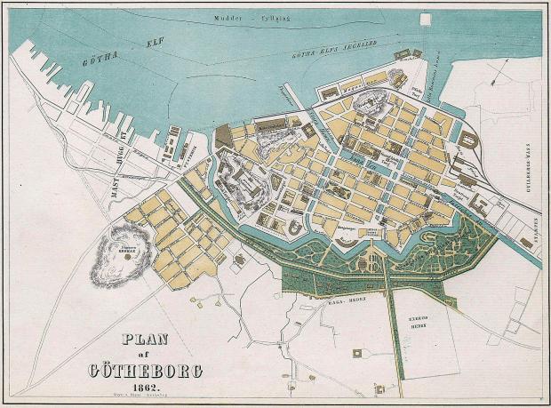 <biPLAN</bi af <biGÖTHEBORG</bi 1862.<b<smalMeyer & Köster <span class=