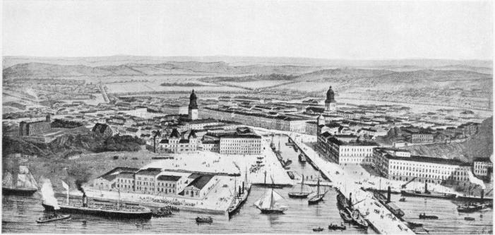 Göteborgsbild från början av 1870-talet Göteborgsbild från början av 1870-talet