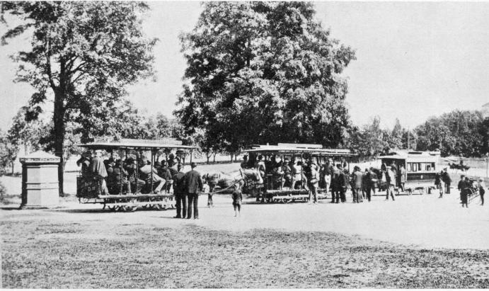 Bild från Slottsskogen i slutet av 1890-talet