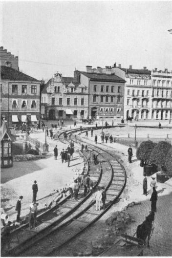Spåranläggningsarbete 1902 (Kvarnbron) Spåranläggningsarbete 1902 (Kvarnbron)