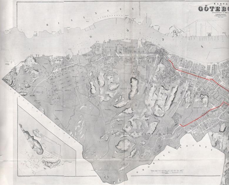 Bilaga 1. Karta över spårvägsnätet År 1888