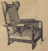 Fig. 3. Voltaire-stol från 1700-talet. Fig. 3. Voltaire-stol från 1700-talet.