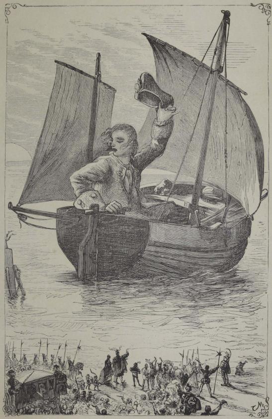 <smalIll. LINTON Sc                                T. M.[=Morten]</smal<bJeg gik under Sejl den 24de September 1701 Klokken 6 om Morgenen. S. 106.