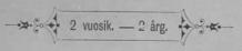 2 vuosik. — 2 årg.