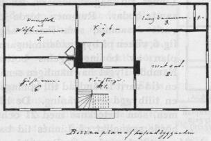 Fig. 4. Bottenplan af hufvudbyggnaden
