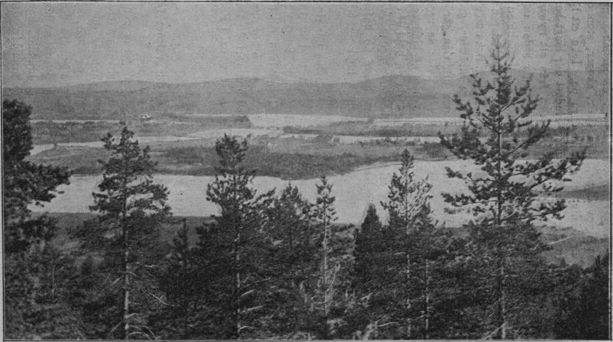Ljusdal från Kolsvedjeberget.