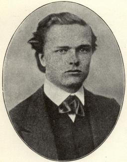 Strindberg som student 1870.