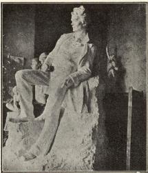 Carl Eldhs Strindbergsstaty.