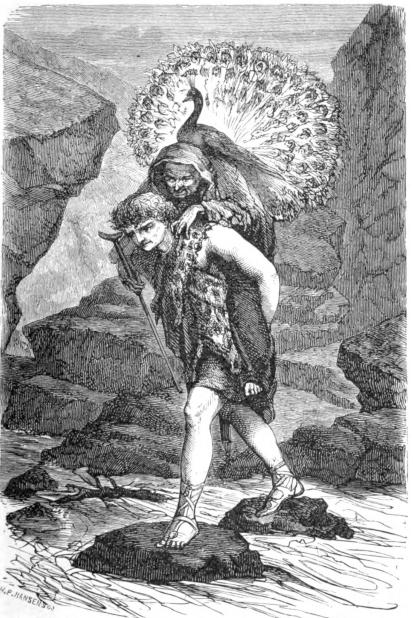 <smalIll. H. P. HANSEN, X. A.</smal<bDå Jason hade lyftat upp henne på ryggen, gick han<bdristigt ut i strömmen.