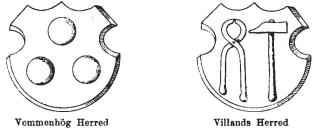 Vemmenhög Herred                 Villands Herred