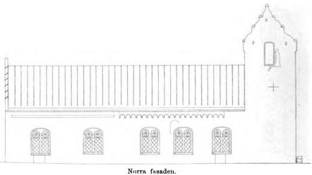 Norra fasaden. 