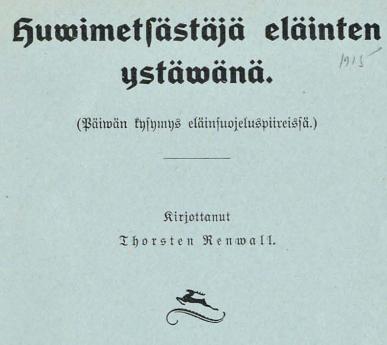 <b<biystäwänä.</bi<b(Päiwän kysymys eläinsuojeluspiireissä.)<b<bKirjottanut<b<span class=