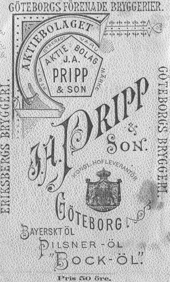 GÖTEBORGS FÖRENADE BRYGGERIER.