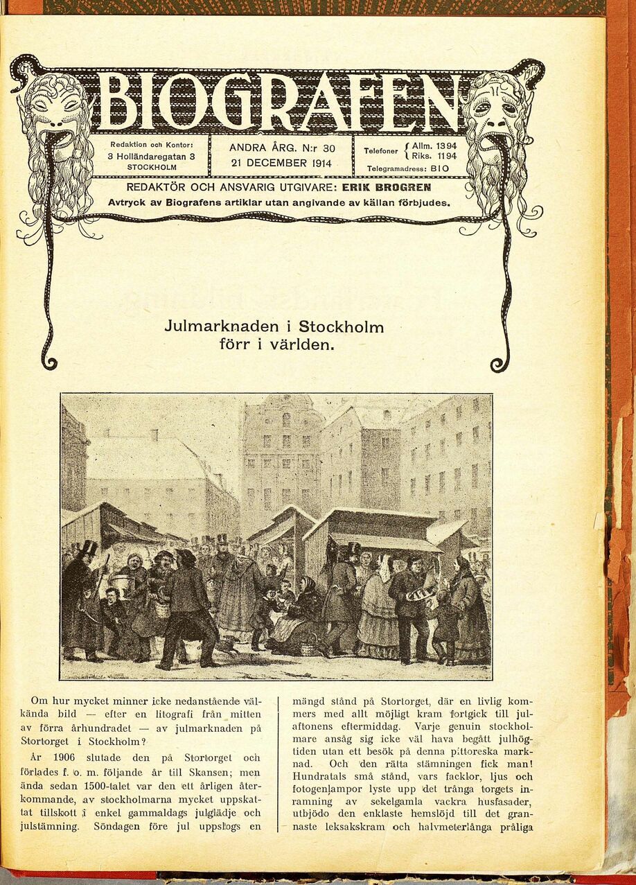 549 (Biografen. Organ för kinematografisk konst, litteratur, teknik och  filmrörelse / Andra årg. 1914)