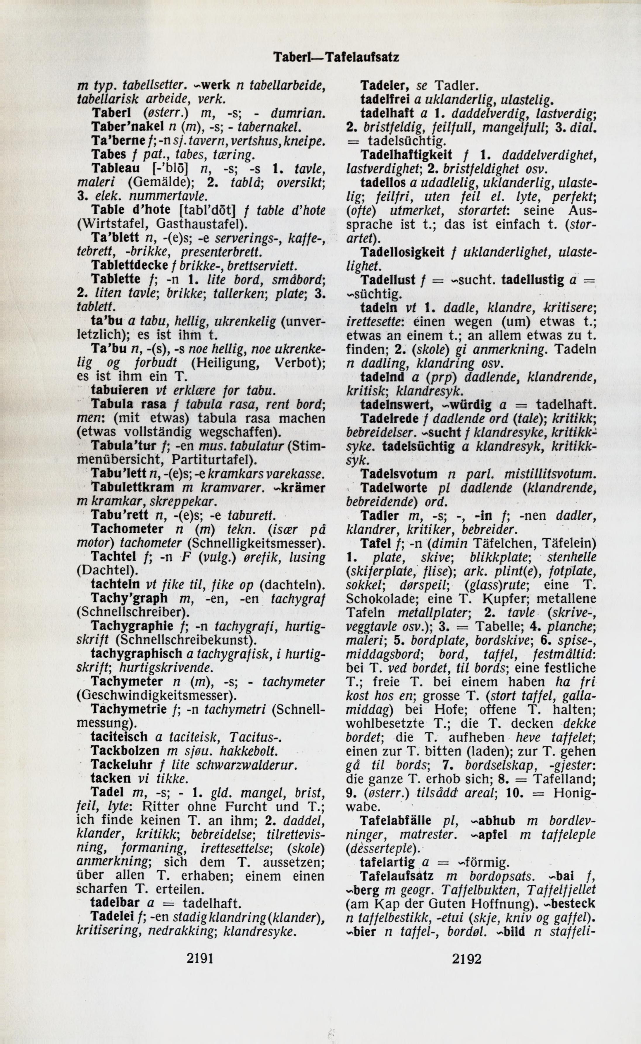 2191-2192 (Tysk-norsk ordbok)