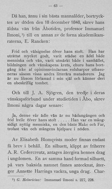 63 (Elisabeth Blomqvist, hennes liv och gärning. En biografisk ...