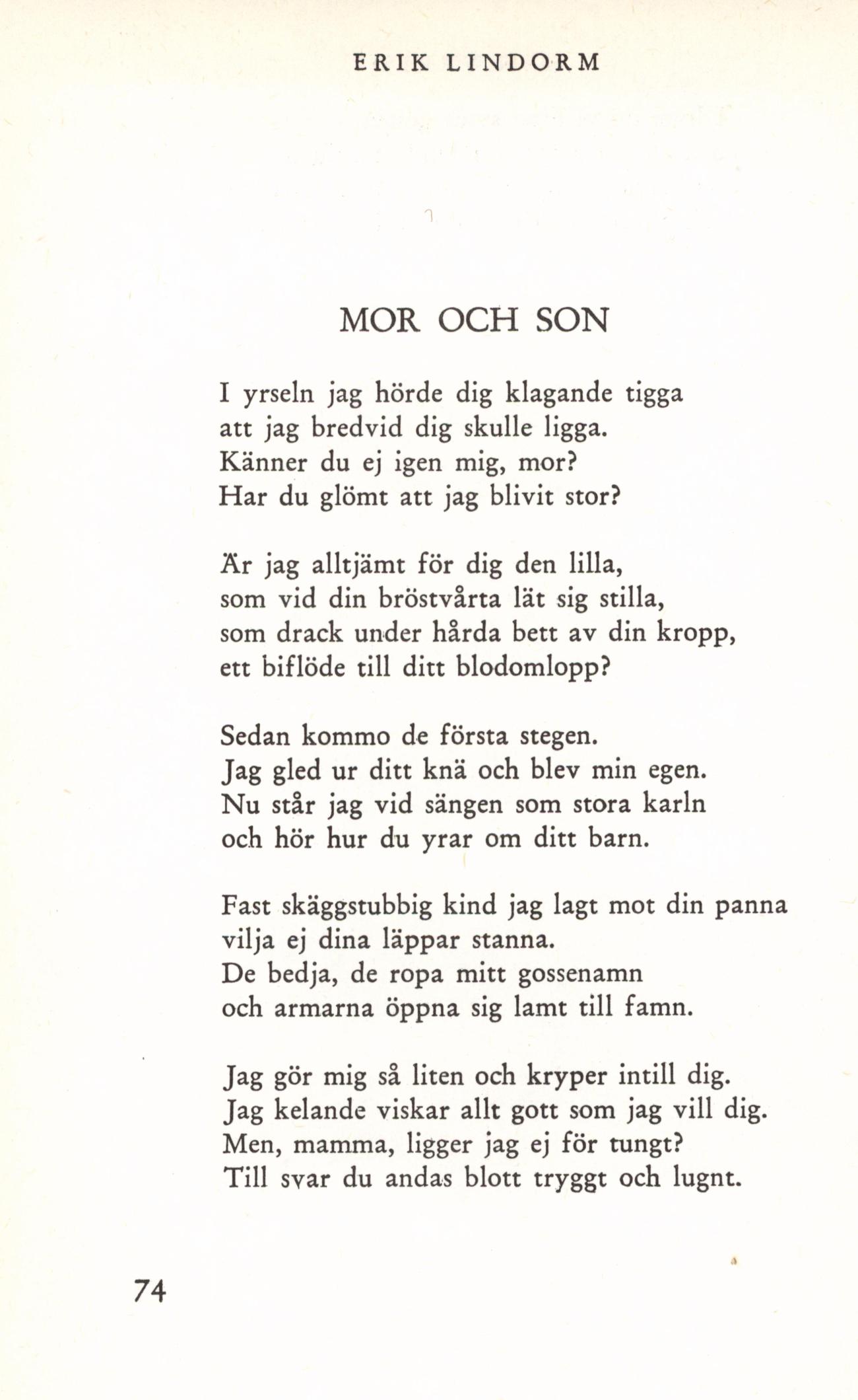 dikt till mamma dikt till mamma