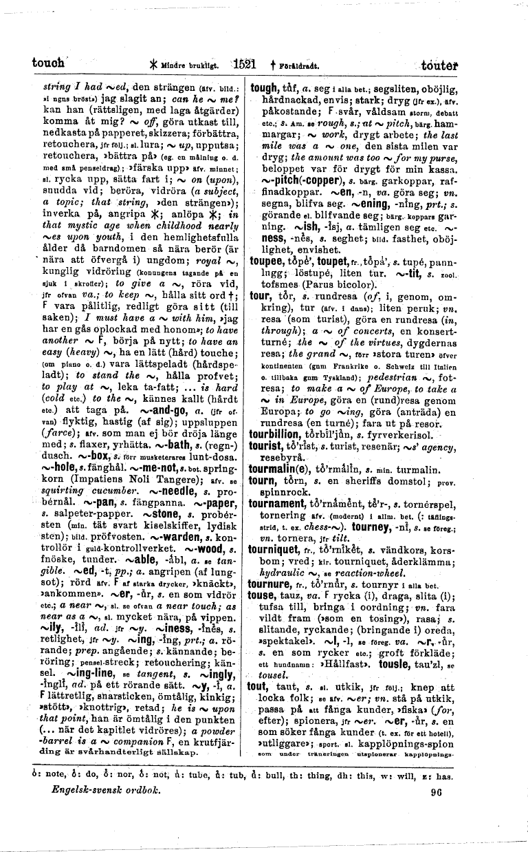 1521 (Engelsk-svensk ordbok)