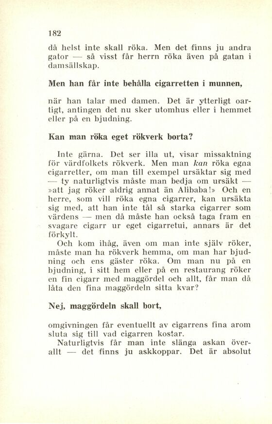 182 (Etikett och god ton. Praktisk handbok i sättet att 182 (Etikett och god ton. Praktisk handbok i sättet att