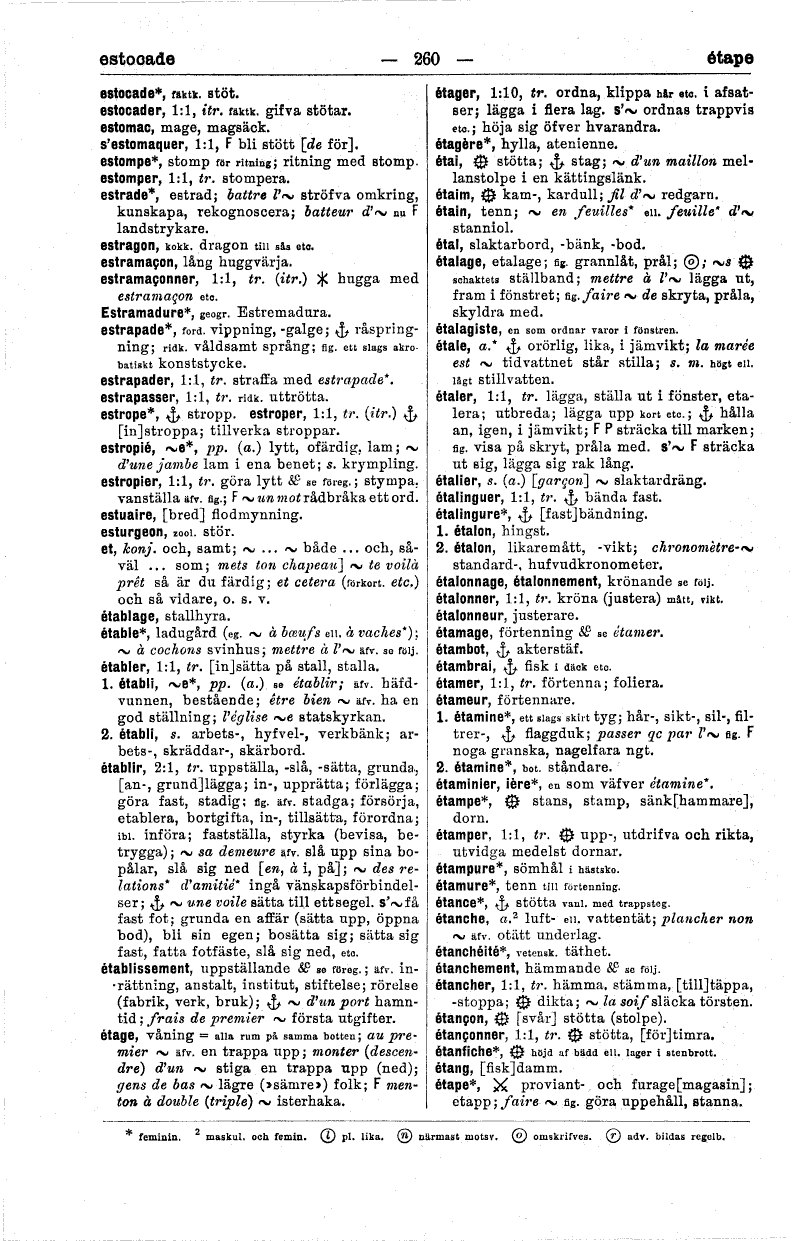 260 (Fransk-svensk ordbok)