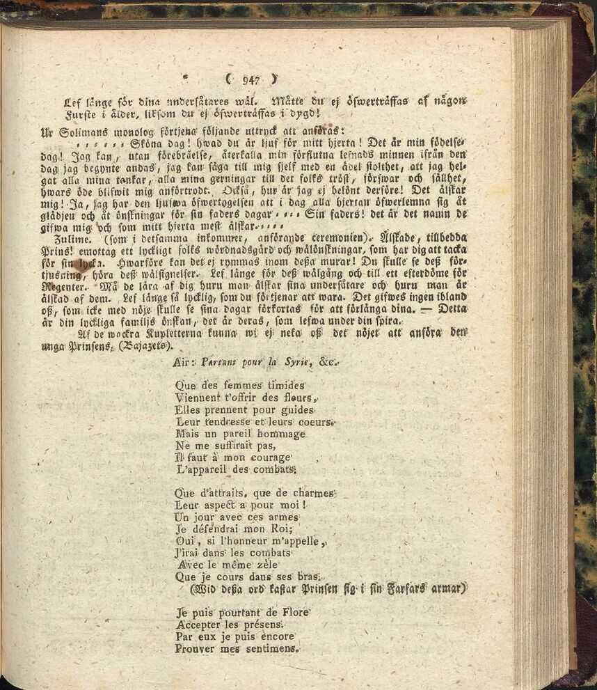 947 Journal For Litteraturen Och Theatern 1811 N O 149 304