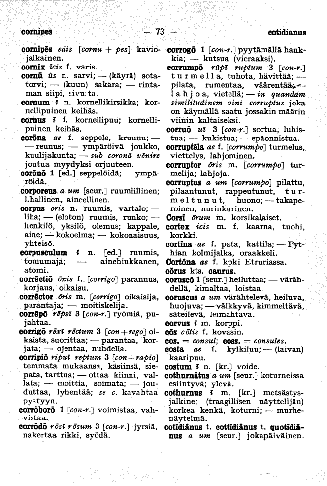 73 (Latinalais-suomalainen sanakirja)