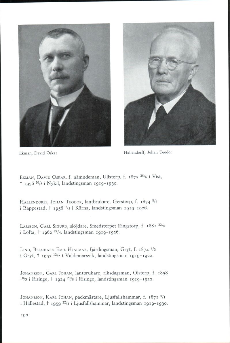 190 (Östergötlands läns landsting 1863-1962 : porträttgalleri)