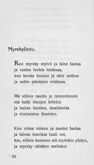 56 25 Vuotta Valikoima Runoja