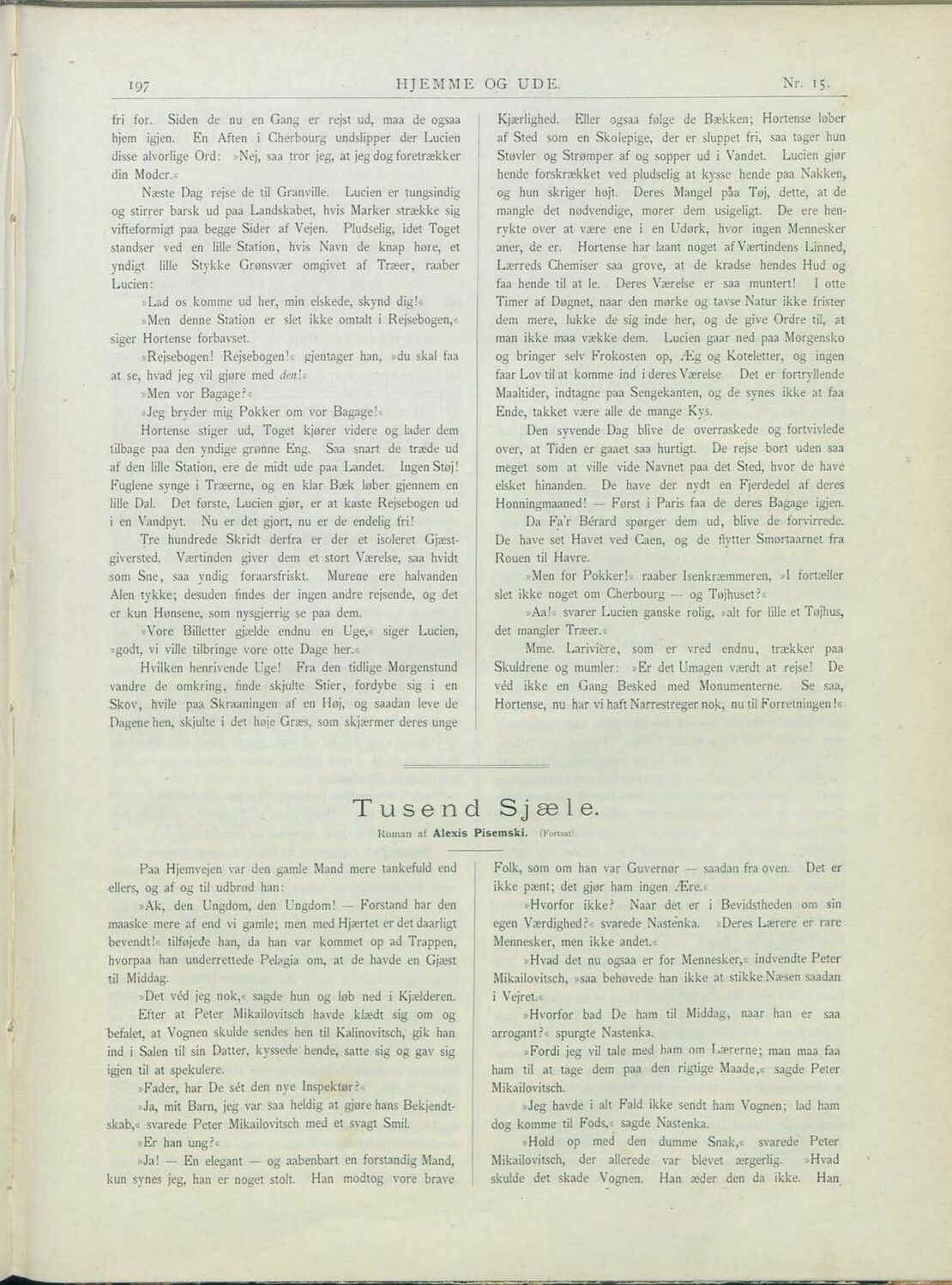 197 (Hjemme og Ude. Nordisk Ugeblad)