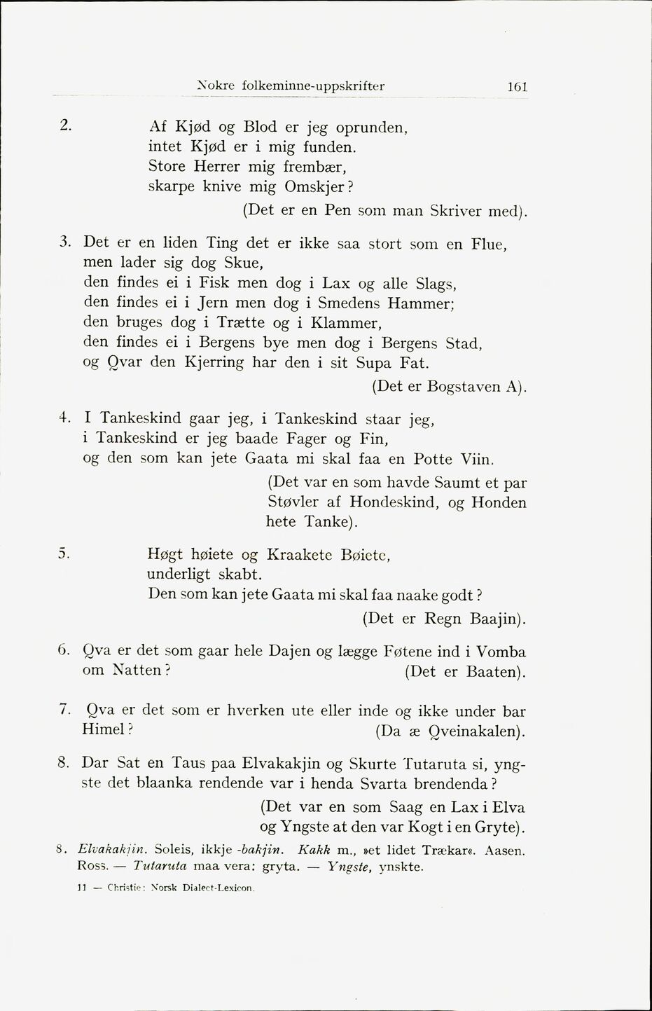 161 (Norsk Dialect-Lexicon : og nokre folkeminne og brev)