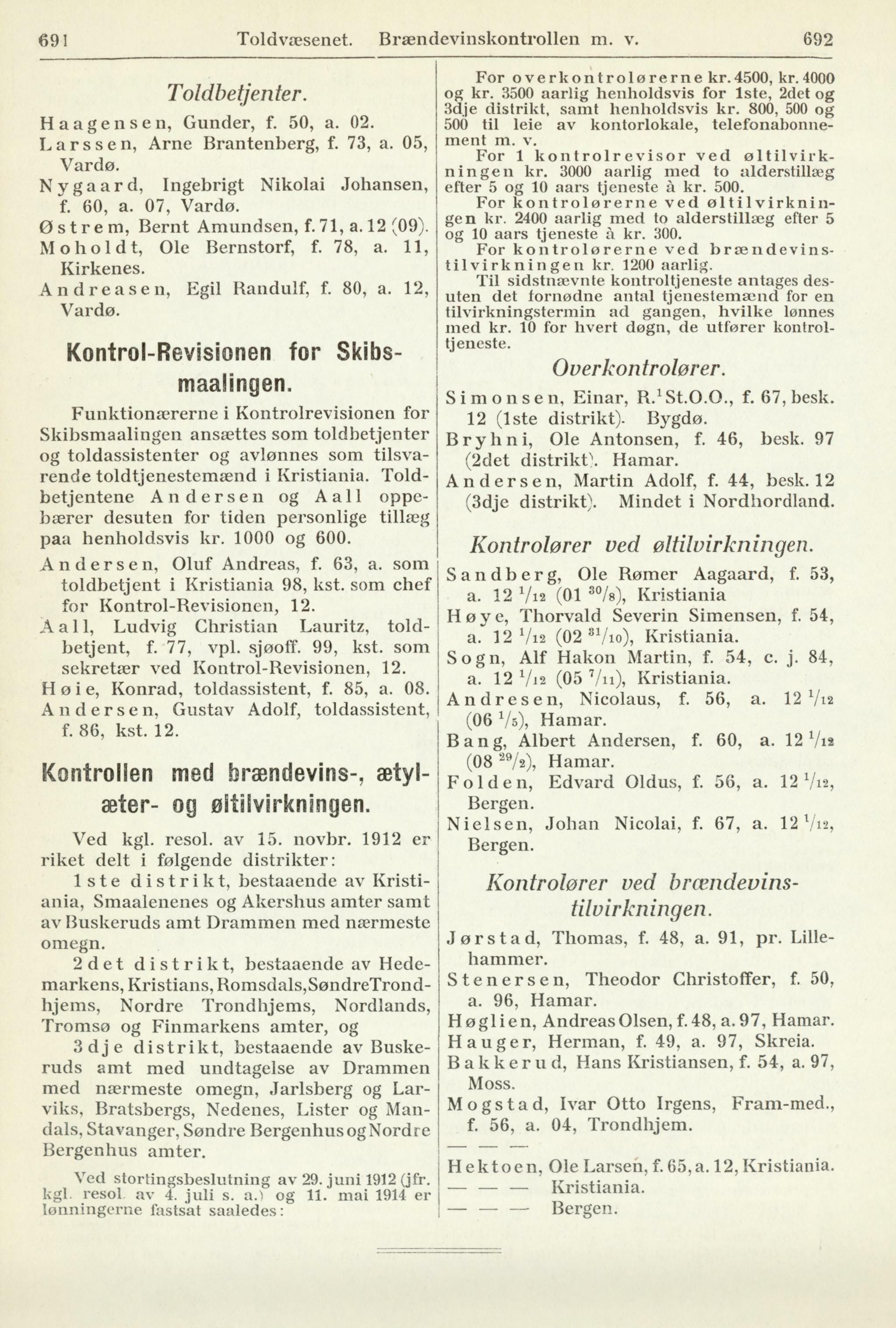 691-692 (Norges statskalender / 1915)