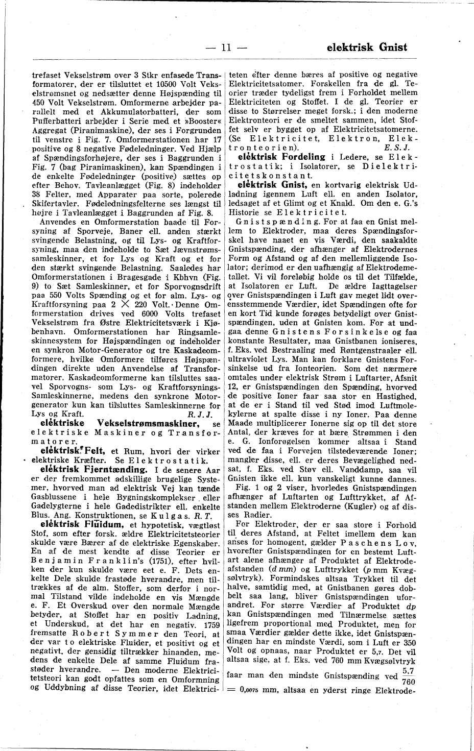 11 (Salmonsens konversationsleksikon / Anden Udgave / Bind VII: Elektriske  Sporveje—Fiesole)