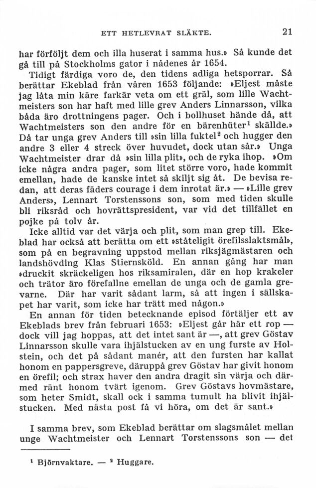 21 (Svenska folkets underbara öden / IV. Karl XI:s och Karl XII:s tid)