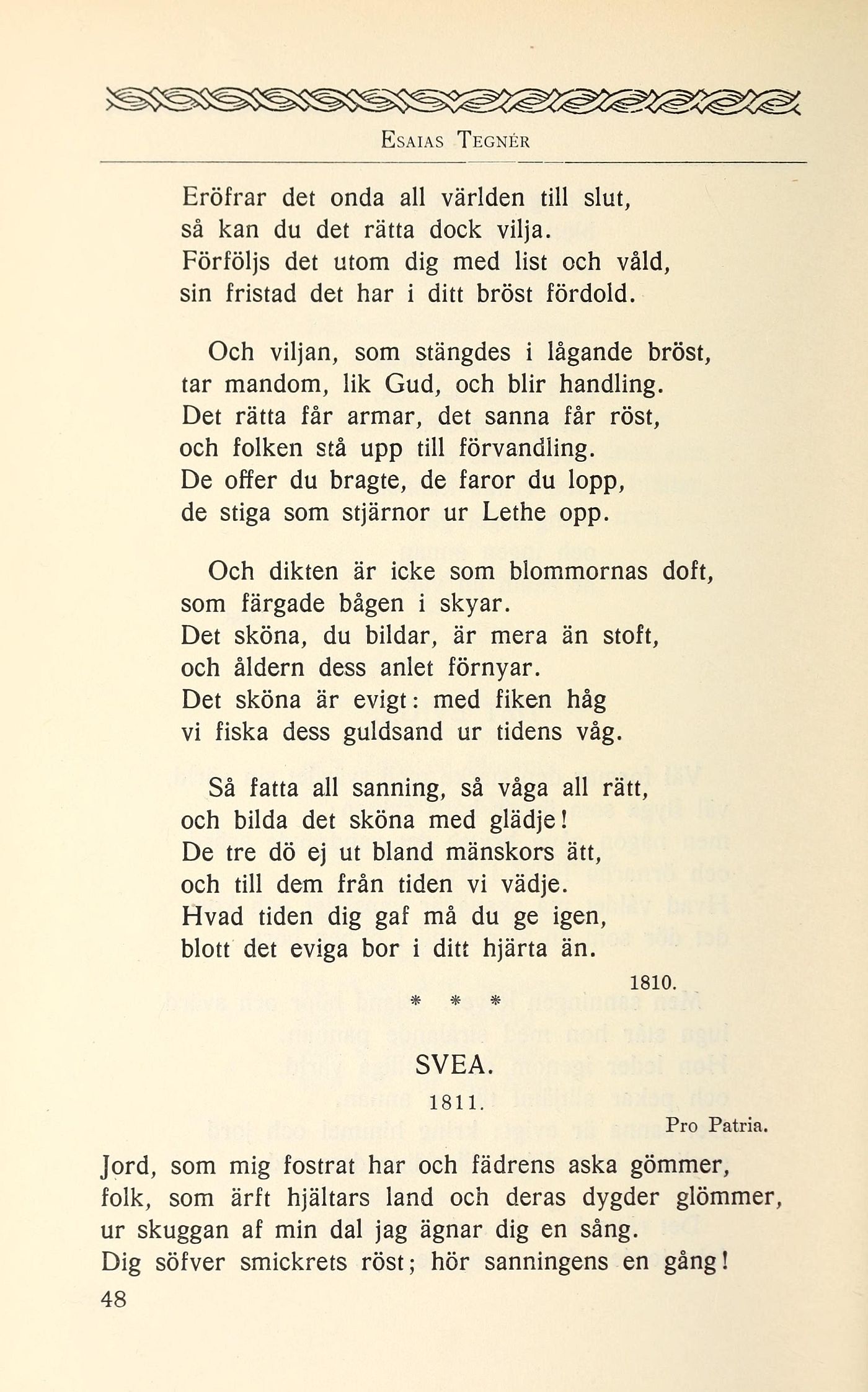 48 (Sveriges national-litteratur 1500-1900 / 8. Esaias Tegnér; Erik Gustaf  Geijer)