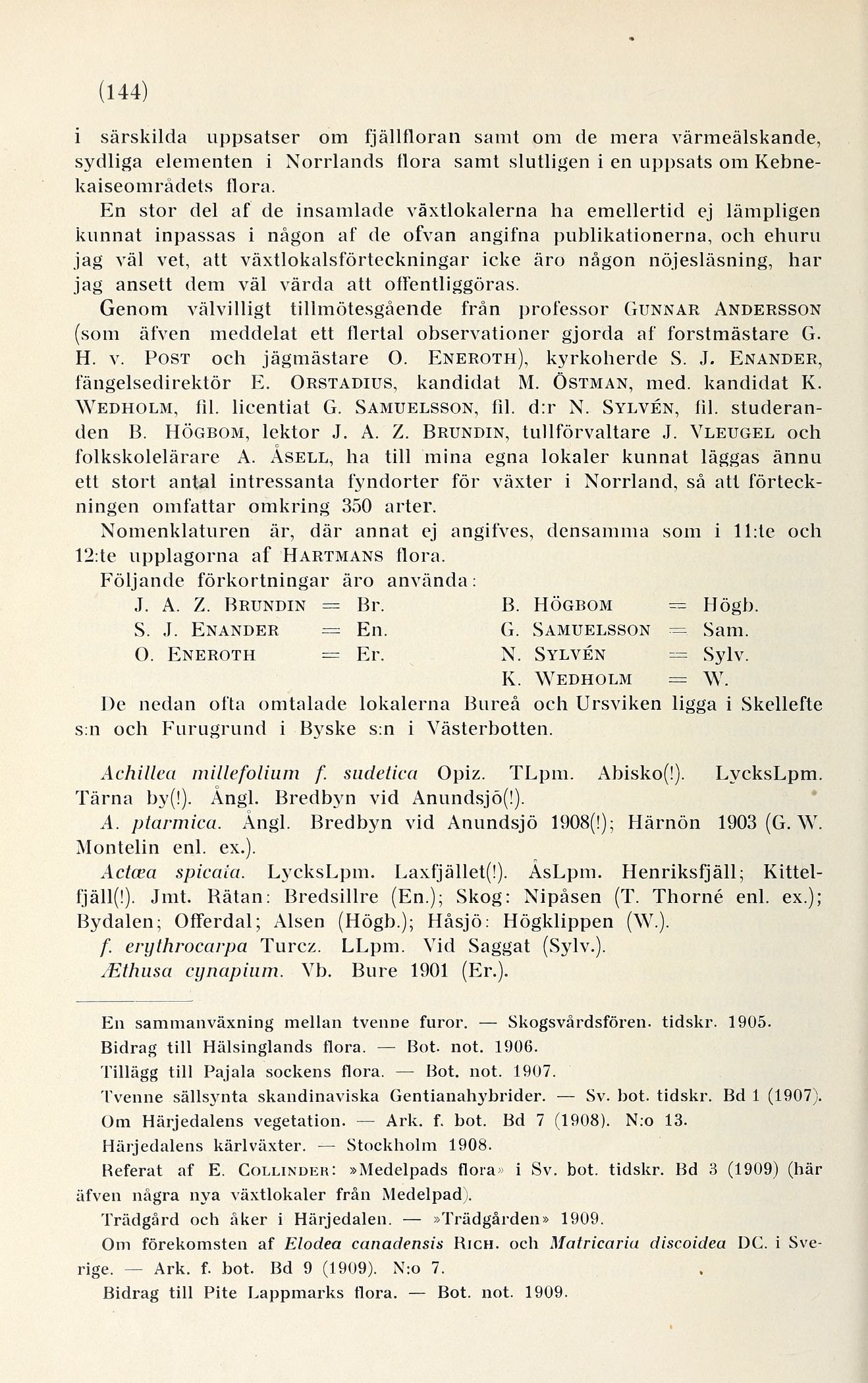 144 (Svensk botanisk tidskrift / Band 3. 1909)