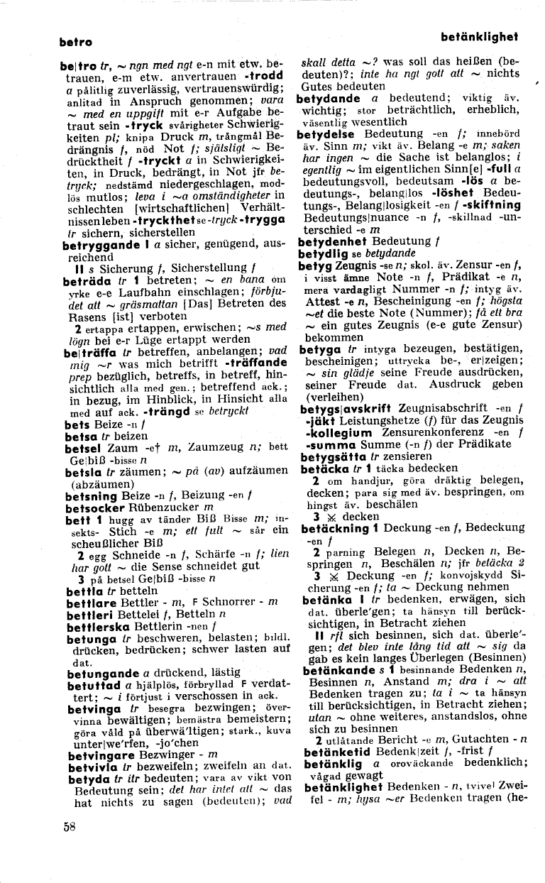 58 (Svensk-tysk ordbok)