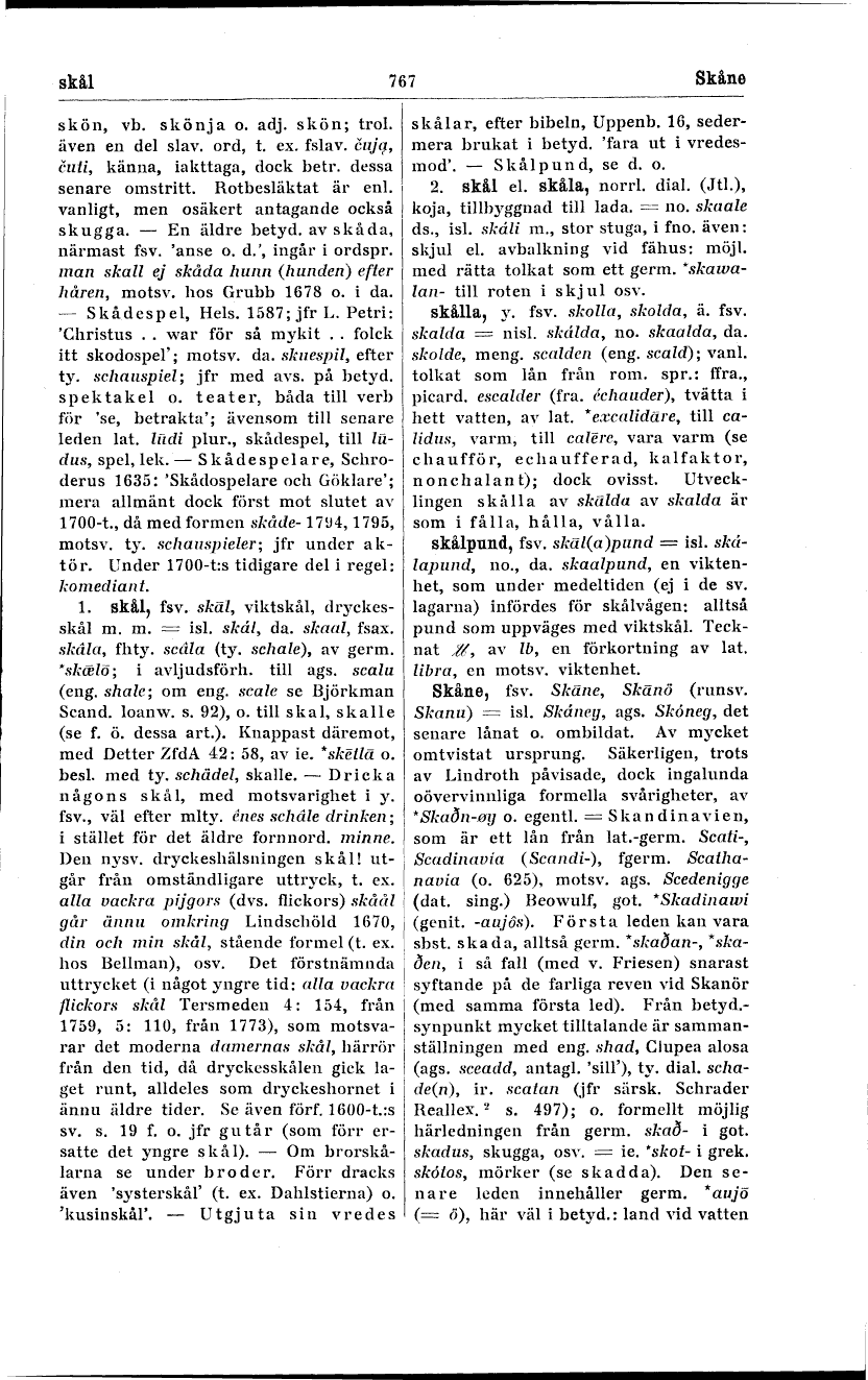 767 (Svensk etymologisk ordbok)
