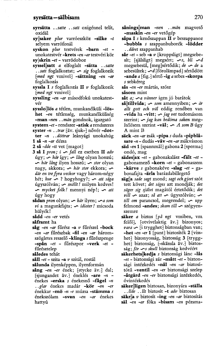 270 (Svensk-ungersk ordbok)
