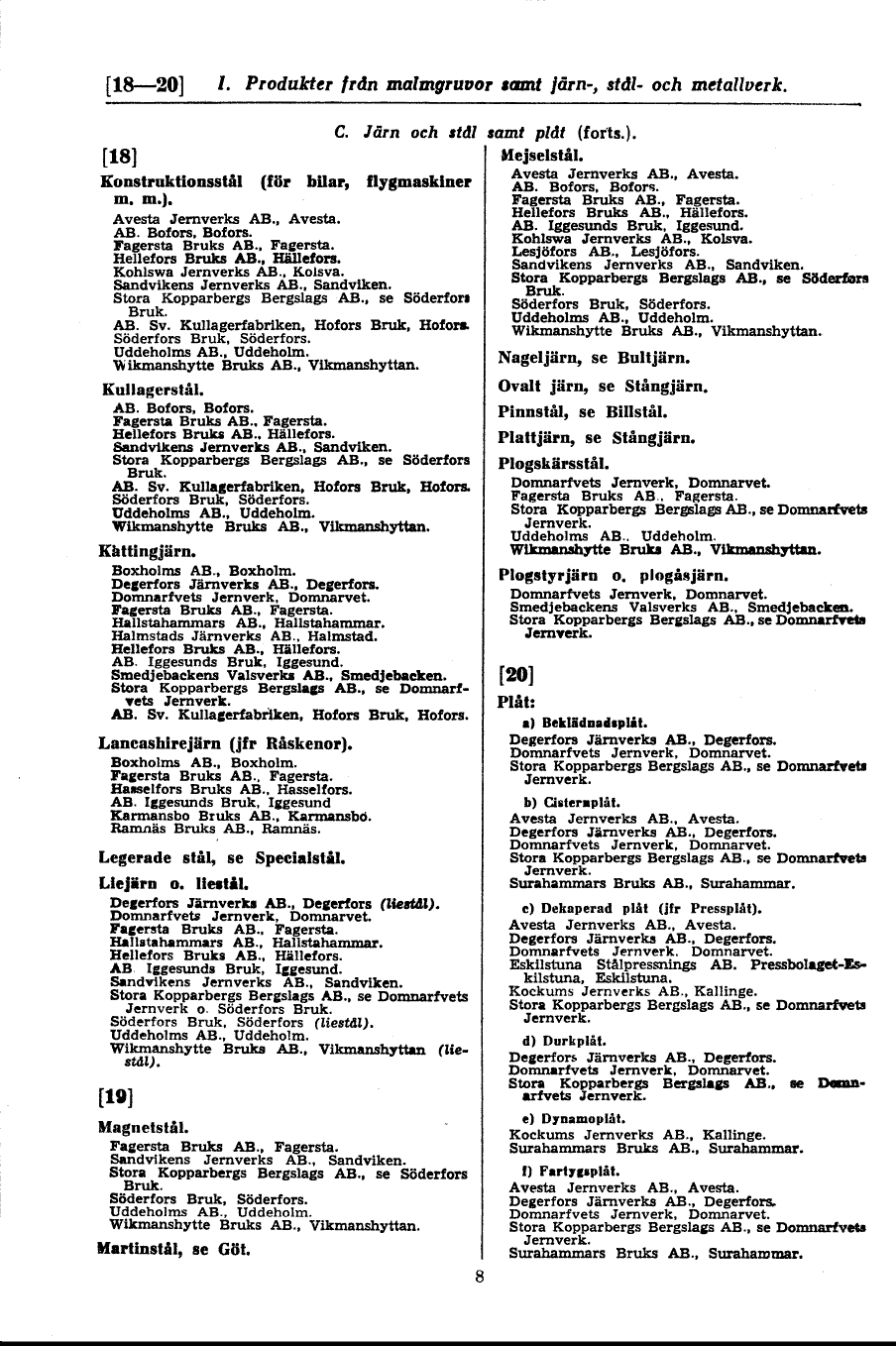 8 (Svensk industrikalender / Tjugonionde årgången. 1947)