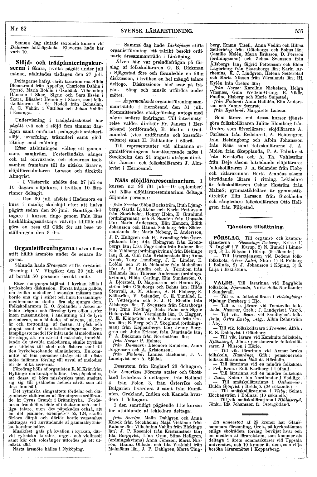 537 (Svensk Läraretidning / 20:e årg. 1901)