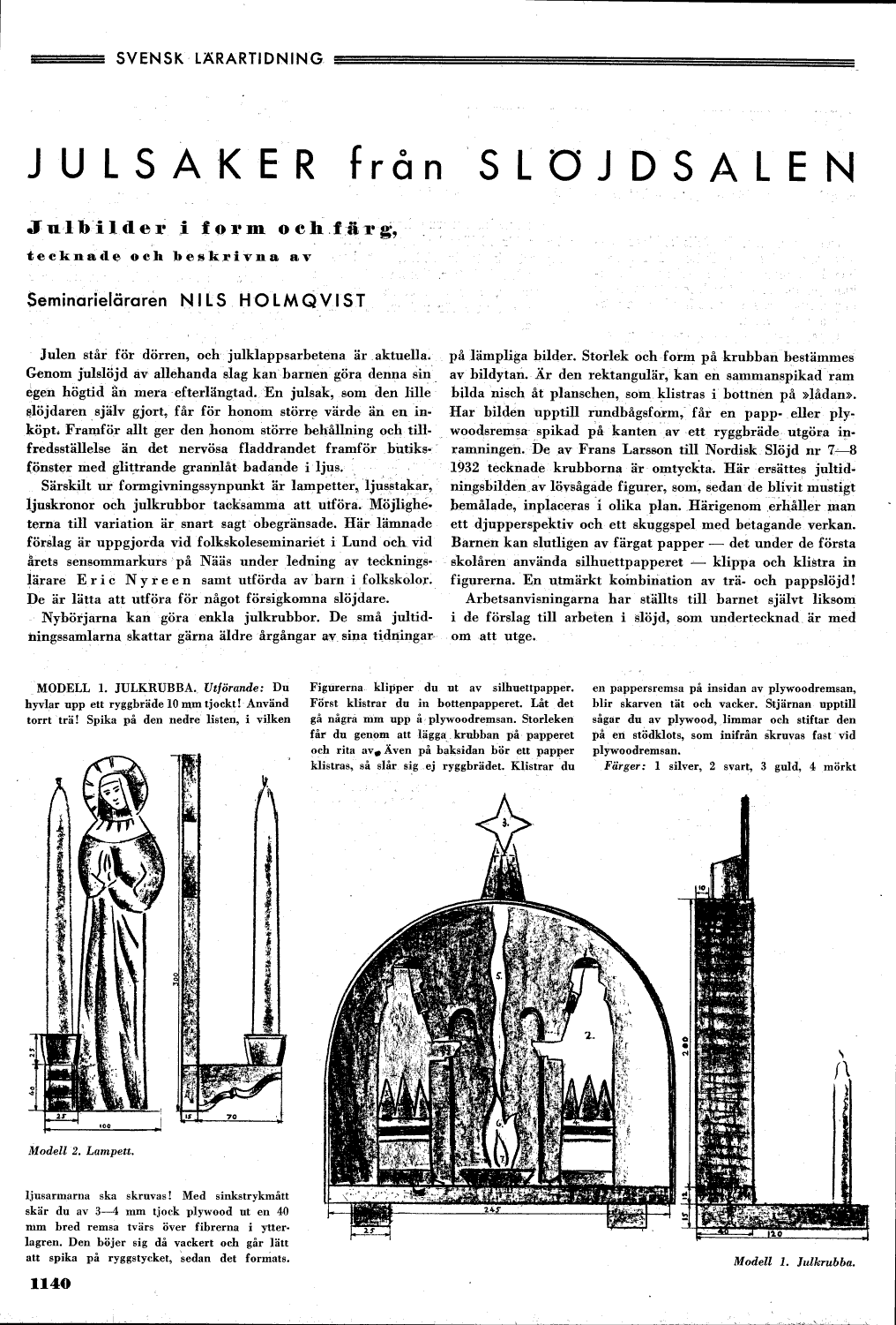 1140 (Svensk Läraretidning / 52:a årg. 1933)