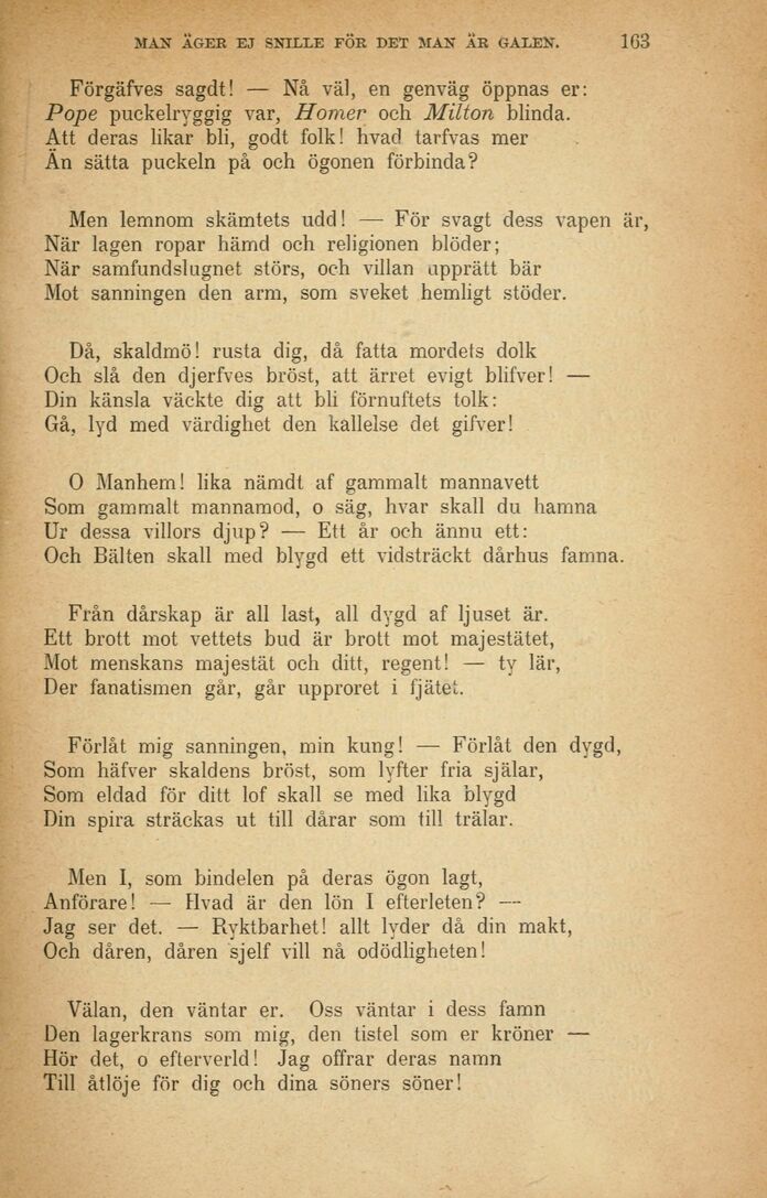 163 (Svenska Parnassen : ett urval ur Sveriges klassiska literatur ...