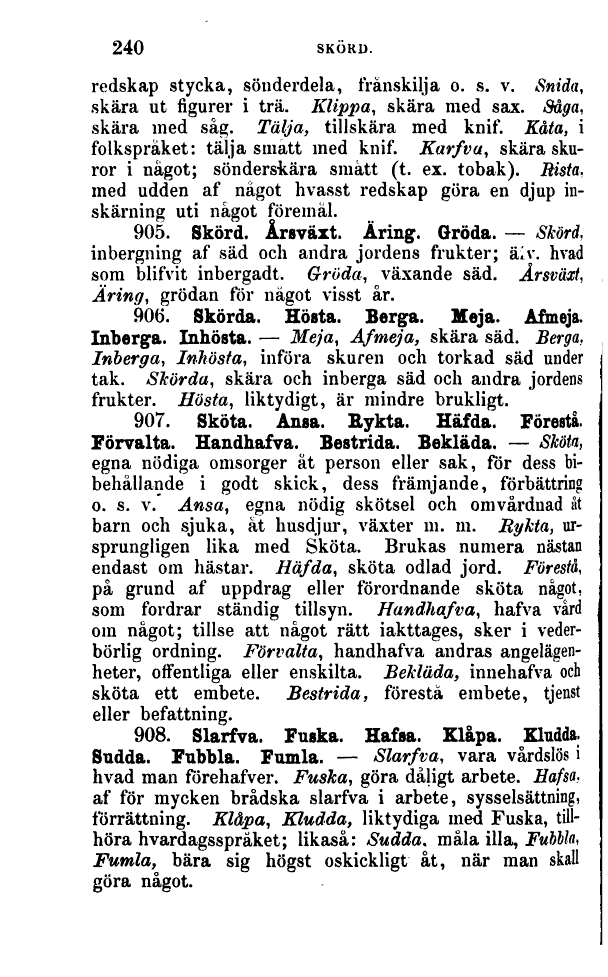 Våra 4 sädesslag