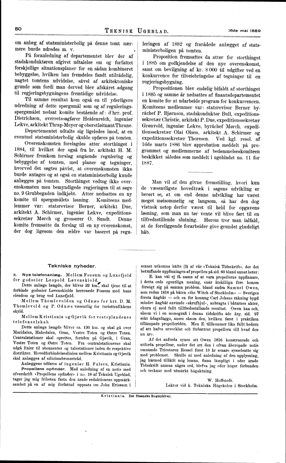 80 (Teknisk Ukeblad / 7de Årgang. 1889)