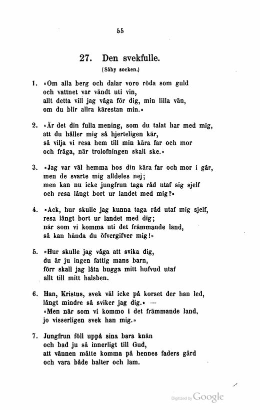 55 (folkdiktning, visor, sägner, sagor, gåtor, ordspråk ...