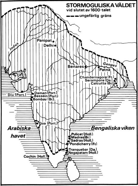 STORMOGULISKA VÄLDET vid slutet av 1600-talet